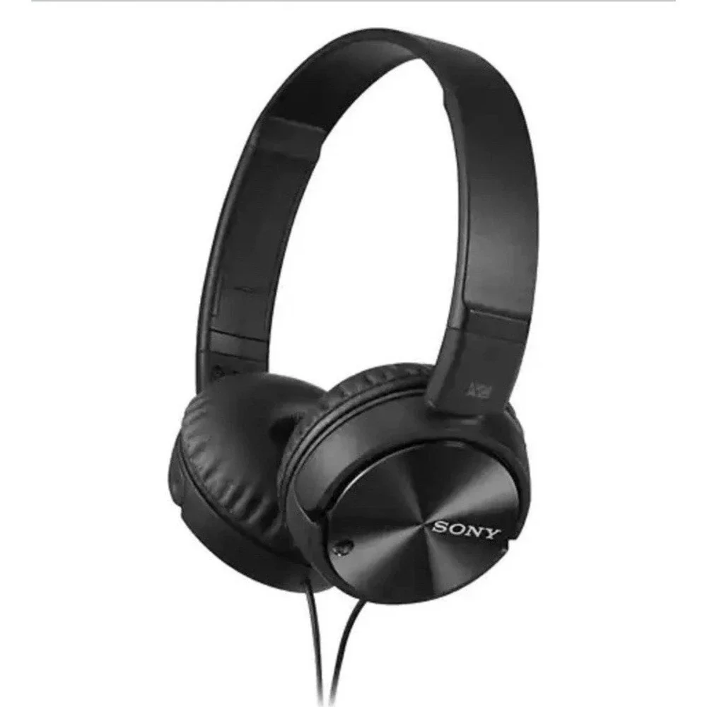 Sony MDR-ZX110NC Noise Cancelling Wired 3.5mm On-Ear Headphones Black Y2K Travel